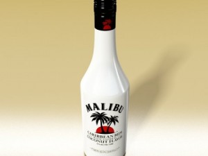 photorealistic and high detailed 7 liquor bottles Modelo 3D