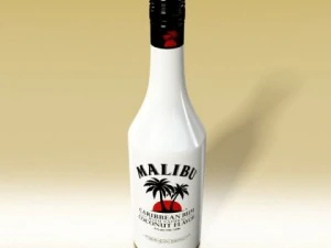 photorealistic and high detailed 7 liquor bottles 3D Model