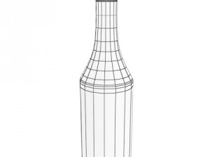photorealistic and high detailed 7 liquor bottles Modelo 3D