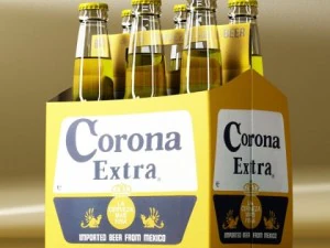 corona beer bottle  6 pack 3D Model