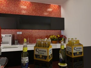 corona beer bottle  6 pack 3D Model