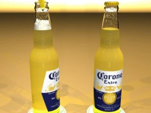 corona beer bottle  6 pack 3D Model