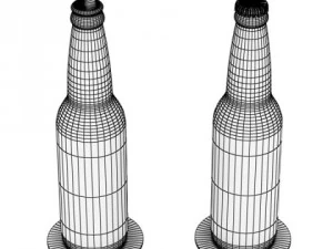 corona beer bottle  6 pack 3D Model