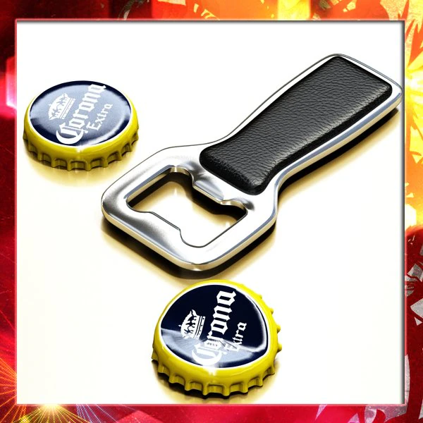 bottle opener and caps 3D Model .c4d .max .obj .3ds .fbx .stl .blend 