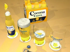 corona beer collection 3D Model