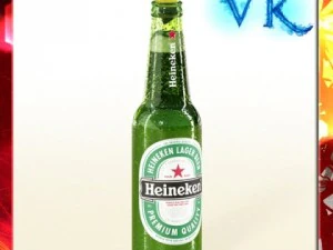 garrafa de cerveja heineken Modelo 3D
