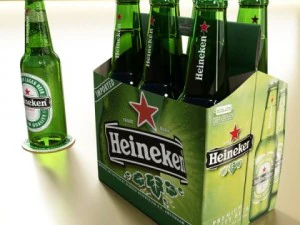 heineken six cardboard pack 3D Model