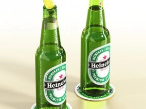 heineken six cardboard pack 3D Model