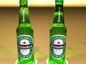 heineken six cardboard pack 3D Model