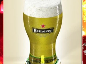 heineken bier pintglas 3D Model