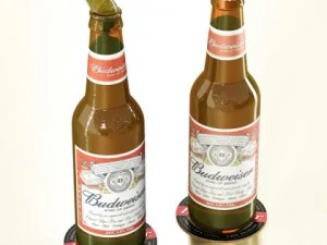 budweiser beer bottle 3D Model