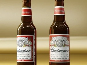budweiser beer bottle 3D Model
