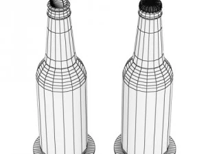 budweiser beer bottle 3D Model
