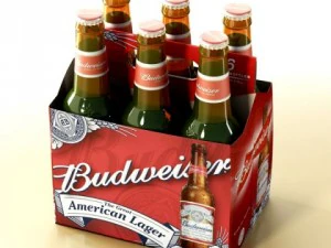 budweiser beer collection 3D Model