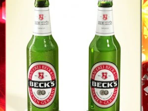 becks beer bottle 3D Model