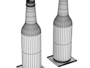 becks beer bottle 3Dモデル