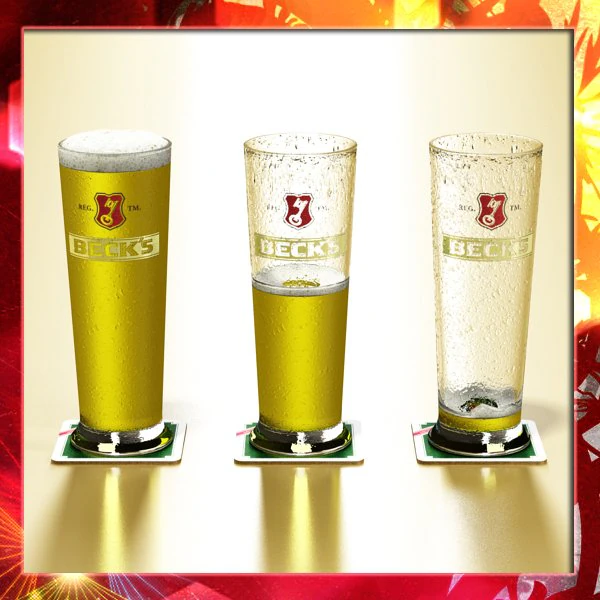 becks beer glass pint 3D Model .c4d .max .obj .3ds .fbx .stl .blend