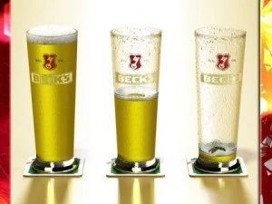 Becks copo de cerveja Modelo 3D