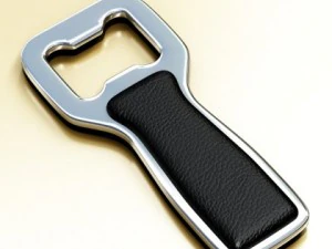 4 beers collection and bottle opener 3D Model