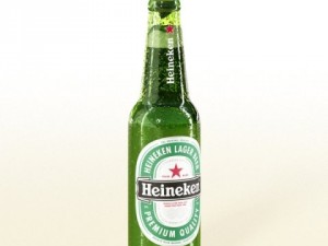 4 beers collection and bottle opener 3D Модель