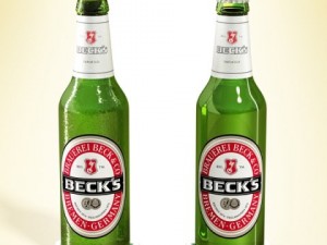 4 beers collection and bottle opener 3D Модель