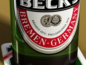 4 beers collection and bottle opener 3D Модель
