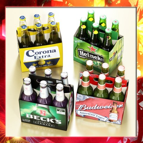 beers cardboard pack collection 3D Model .c4d .max .obj .3ds .fbx .stl .blend 