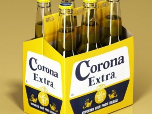 beers cardboard pack collection 3D Model