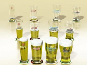 beers  full collection 3D Model
