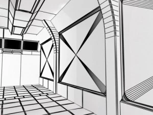 scifi corridor 3D Model