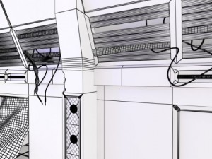 scifi corridor 3Dモデル