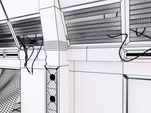 scifi corridor 3D Model