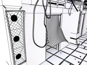 scifi corridor 3D Model