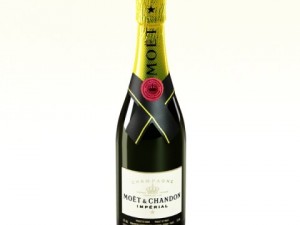 champagne moet chandon bottle Model 3D