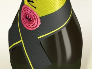 champagne moet chandon bottle 3D Model