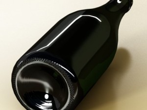 champagne moet chandon bottle Model 3D