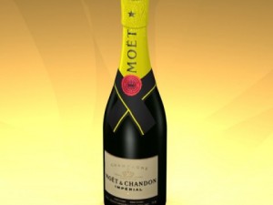 champagne moet chandon bottle Model 3D