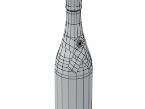champagne moet chandon bottle Model 3D