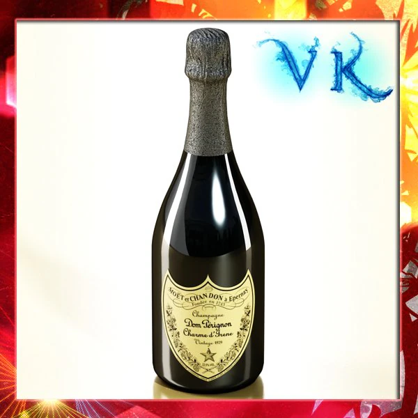 champagne dom perignon bottle 3D Model .c4d .max .obj .3ds .fbx .stl .blend 