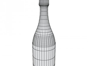 champagne dom perignon bottle 3D Model