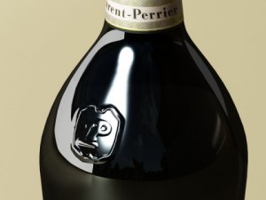 laurent perrier  champagne bottle Model 3D