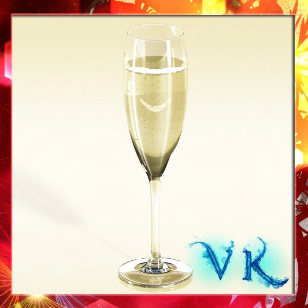 champagne cup 3D Model .c4d .max .obj .3ds .fbx .stl .blend 