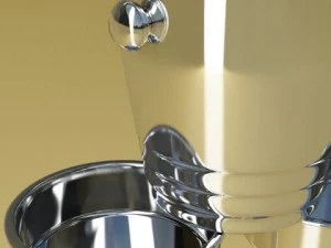 champagne set 3  bottle flute and ice bucket 3D Model