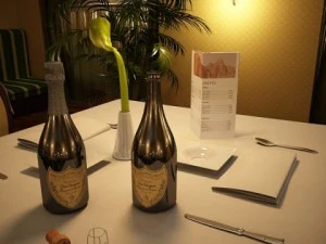 champagne set 3  bottle flute and ice bucket 3D Model