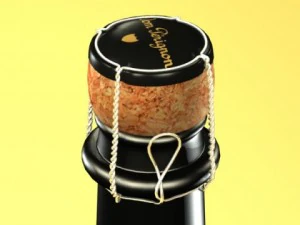 champagne set 3  bottle flute and ice bucket 3D Model