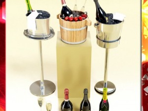 champagne ice bucket set 3Dモデル