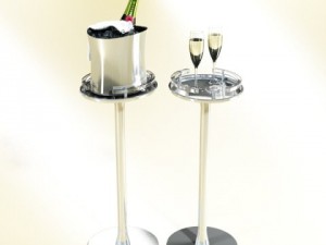champagne ice bucket set 3D 모델