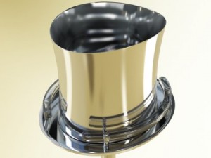 champagne ice bucket set 3D 모델