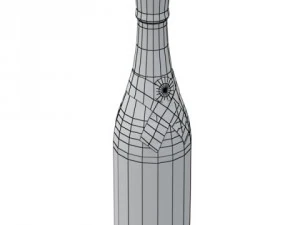 champagne ice bucket set 3D Model