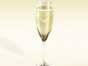 champagne ice bucket set 3D 모델